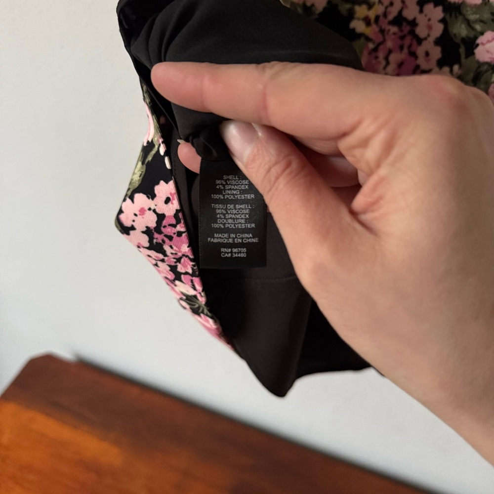Rebecca Taylor Lavinia Floral-print Hydrangea Ruffle Dress In Black Cameo Pink - Picture 12 of 16
